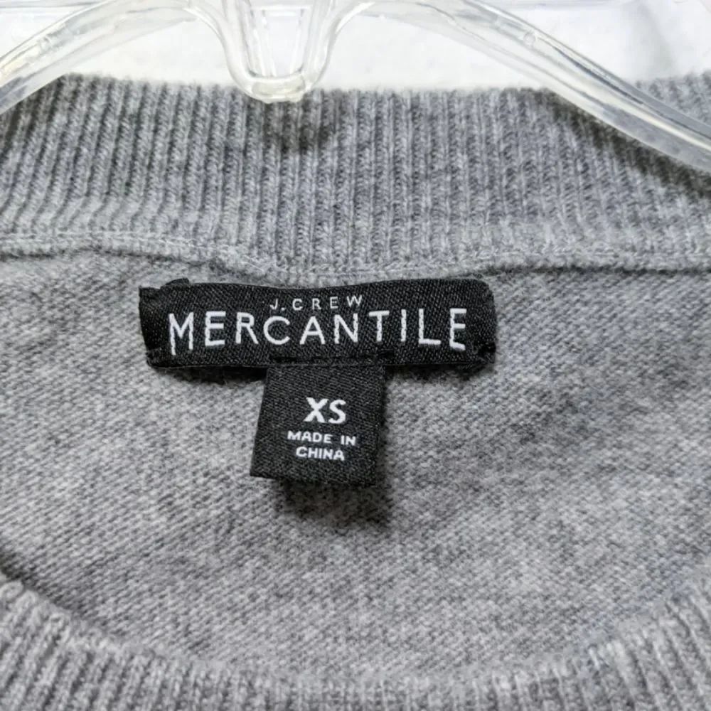 J. CREW Mercantile Ruffle Front Wool Sweater XS - Picture 5 of 8